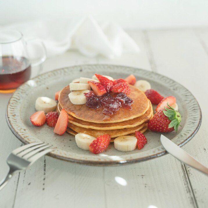 グルテンフリー!オートミールパンケーキ